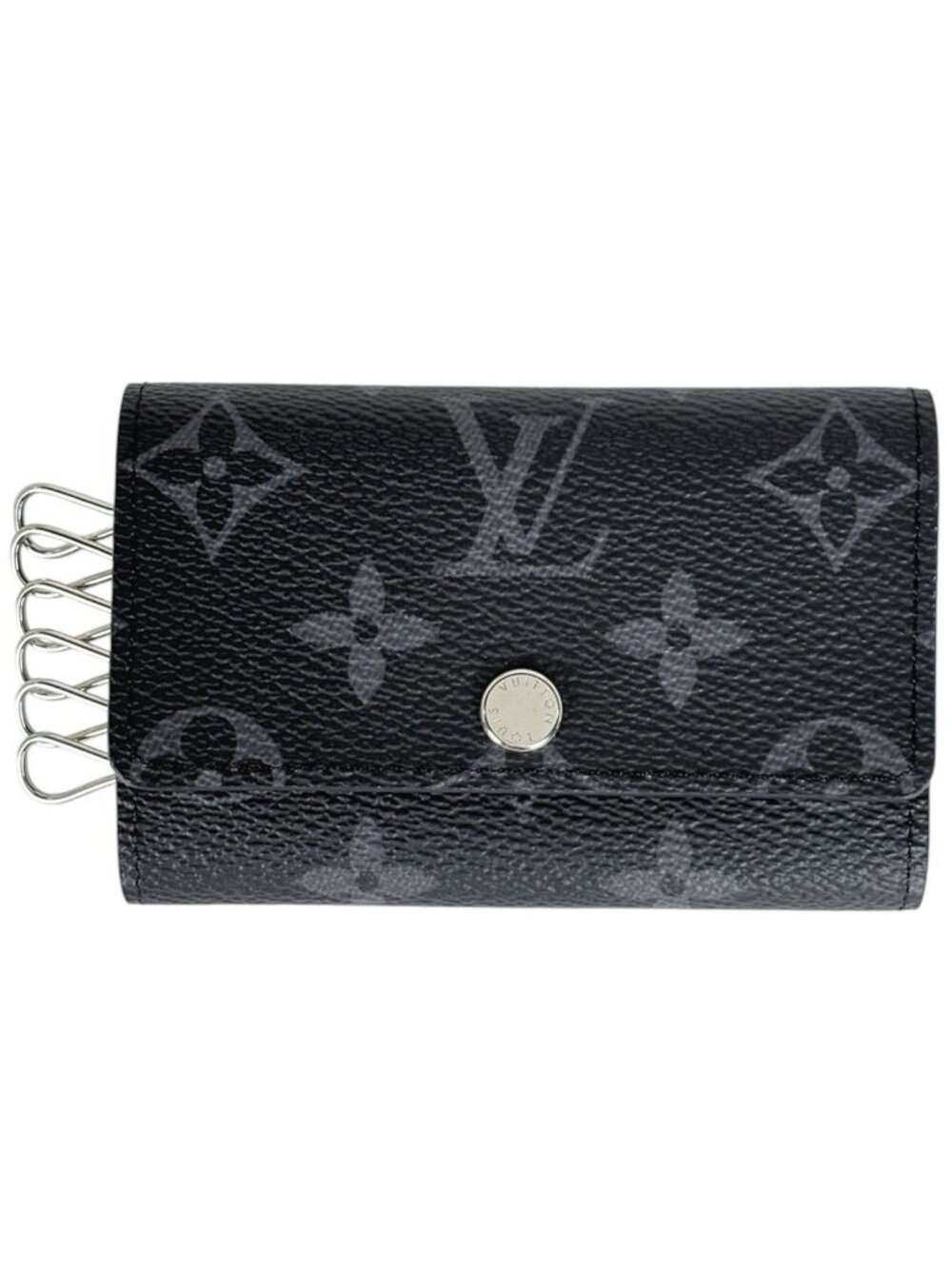 Louis Vuitton Multicles 6 Key Case Monogram Eclipse Noir Key Holder